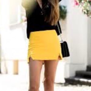 Zara Yellow Skort